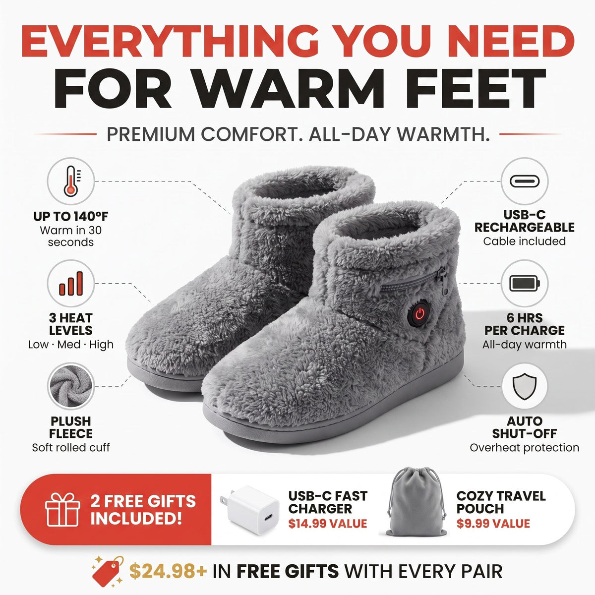 Heated Slippers