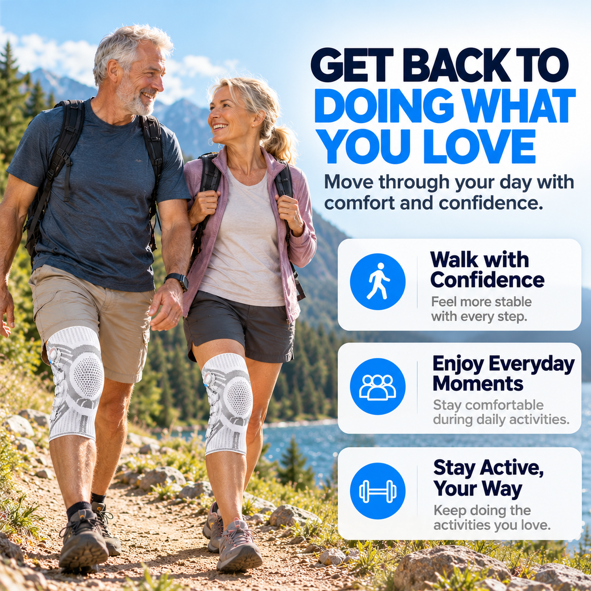 ComfortKnee - Smart Adjustable Knee Support